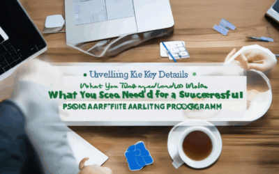 Unveiling the Key Details: What You Need for a Successful Affiliate Marketing Program
