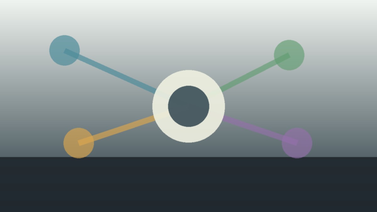 An abstract conceptual visualization of digital channels merging into a central node, representing customer acquisition channels.